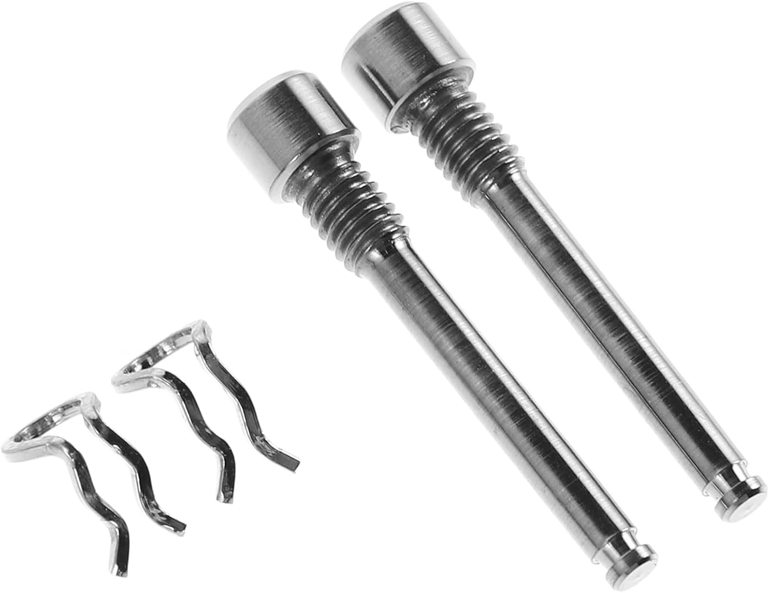 YARNOW 4pcs Bicycle Hydraulic Disc Brake Pad Bolts Titanium Alloy Fixing Pin Inserts Bike Brake Cable Clamp for Mountain Bike Parts