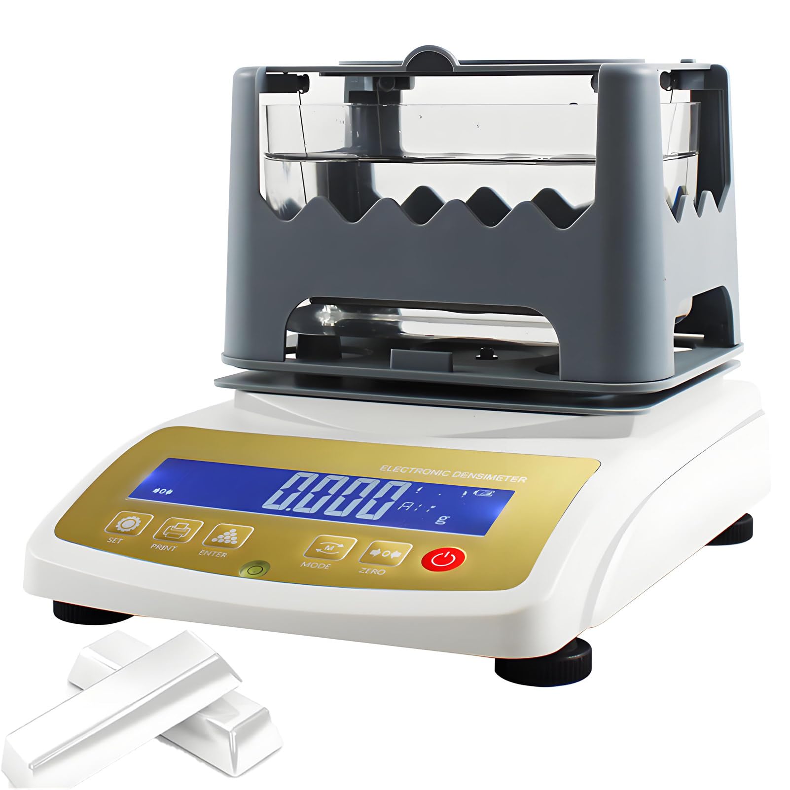 DUMIPME High Precision Solid Density Meter and Gold Purity Testing Machine Combo,Electronic Precious Metal Verifier for Authenticity, Karat, and Density 300K