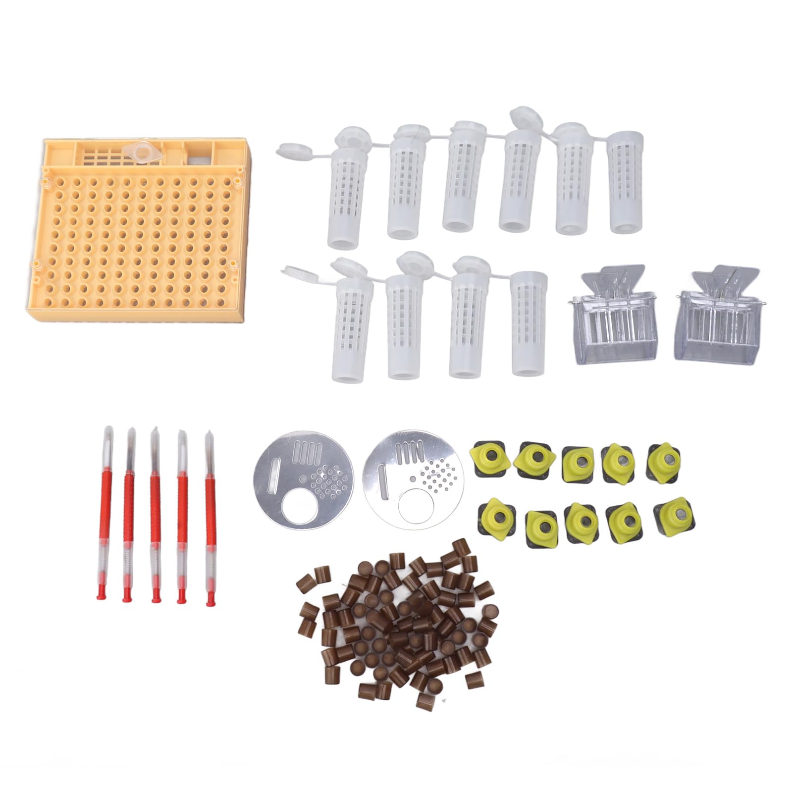 Syst¨¨me D'¨¦Leva de Reine en Plastique, Kit D'apiculture, Fournitures de Greffa de Reine pour Apiculteurs