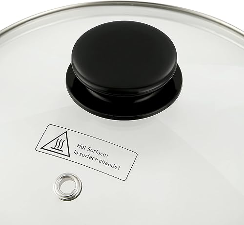 Miniatura 2 de Secura Tapa de vidrio (10 pulgadas)  Se adapta a la tapa de repuesto de vidrio Secura Electric Food Steamer u otras ollas y utensilios de cocina de