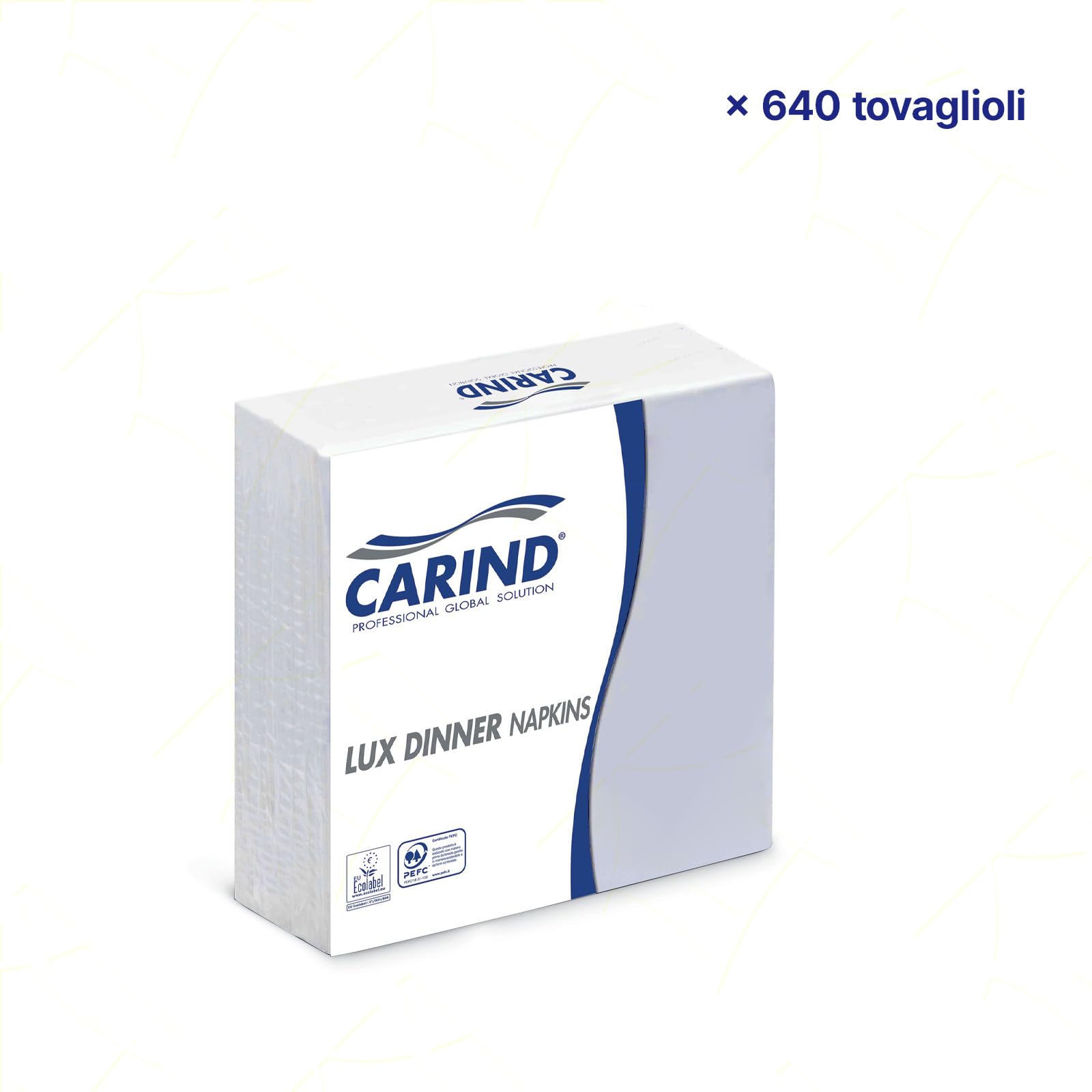 Sicignano | Paquete de 40 x 16 servilletas de papel de 3 capas 40 x 40 cm Lux Dinner de celulosa elegantes grandes pliegues 1/4 blanco – Almuerzo, cena, eventos, restaurante, ceremonias y fiestas