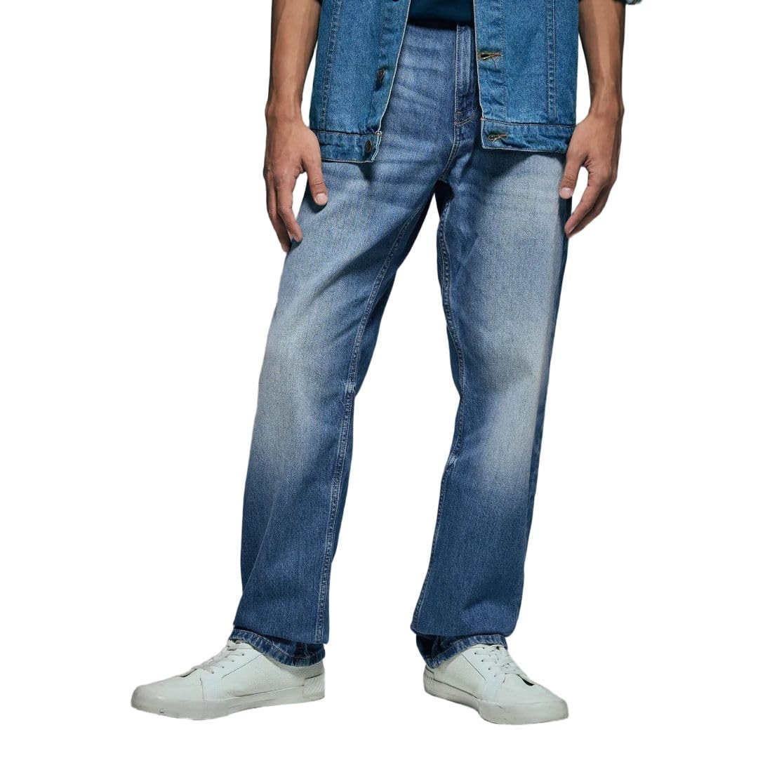 flying machine Men's Straight Fit Jeans| Solid | Mid Rise | Jeans for Man-picture-15