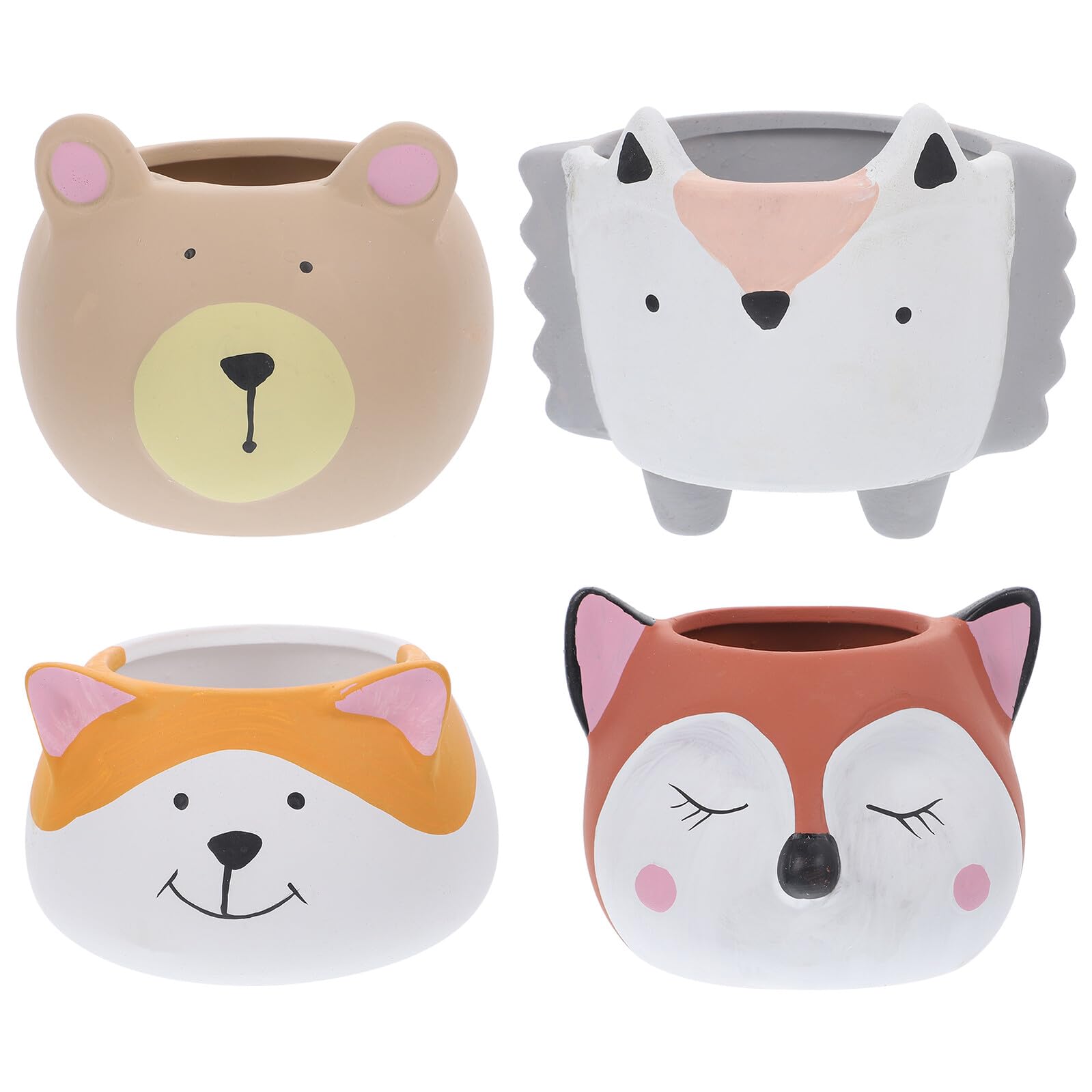 Pots de fleurs céramique animaux pour égayer votre bureau et salon