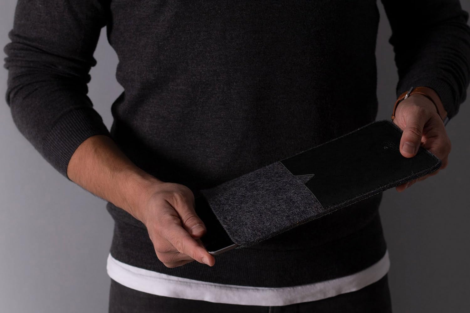 Classic - Leder Tablet & E-Reader Sleeve Case (iPad Pro 9.7 Zoll (2018), SCHWARZ)