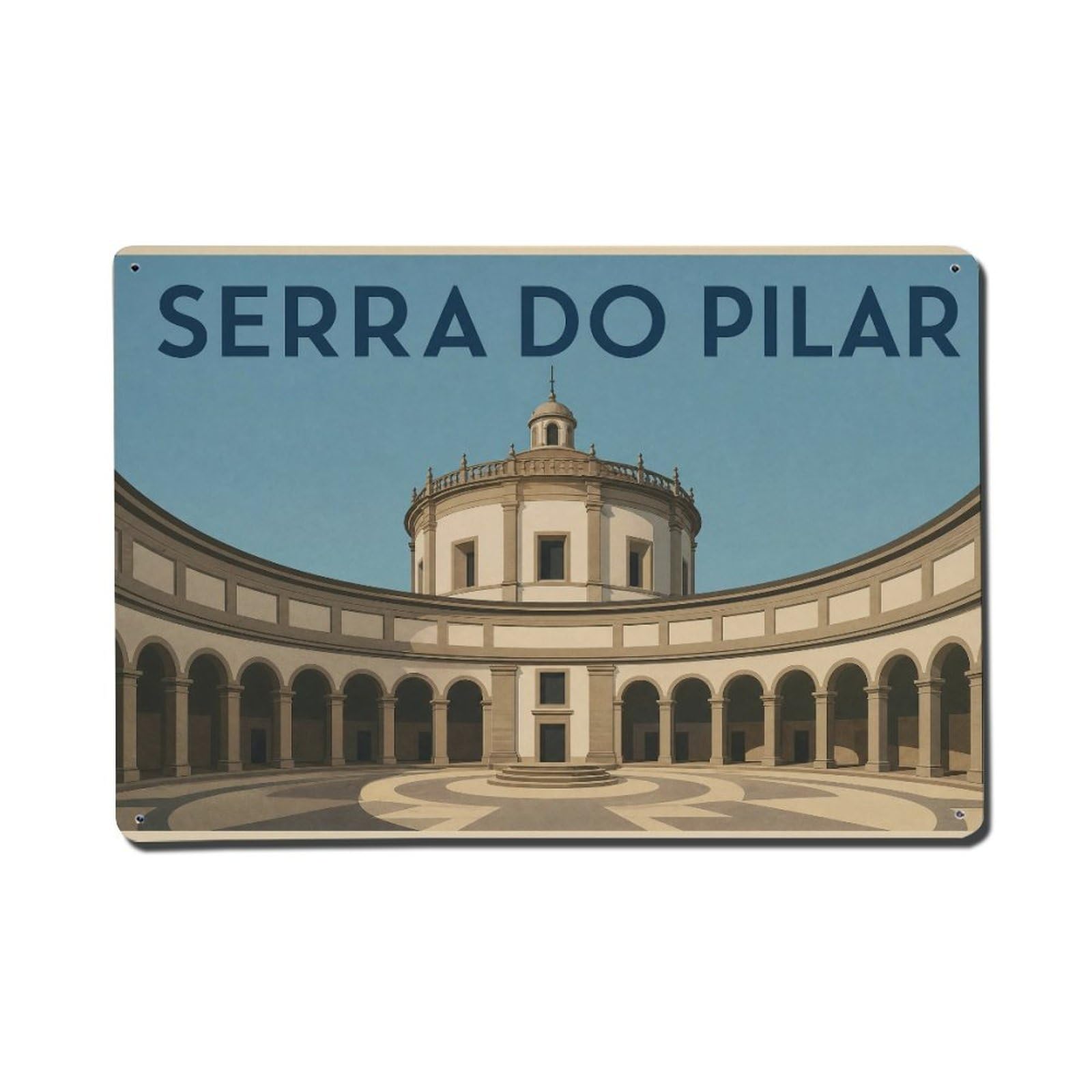 Metal Tin Sign Vintage Travel Portugal Gaia