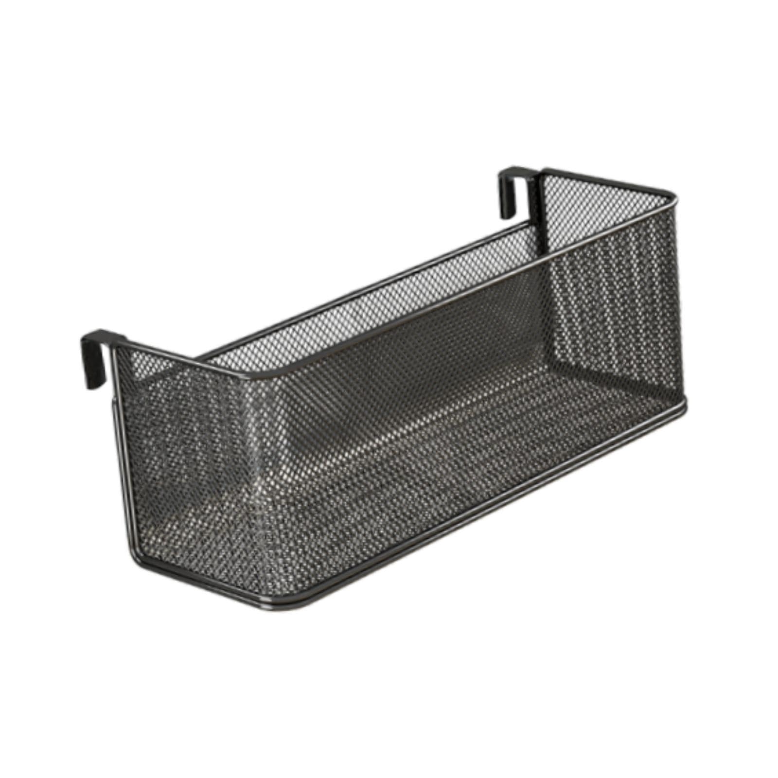 Hängekorb, Obst Aufbewahrungskörbe, hängende Obstkörbe, selbstklebend, hängende Lagerung Organisator, Metallgitter Körbe abnehmbar für Küche Bad Schränke, 38 x 18 x 12.5 cm