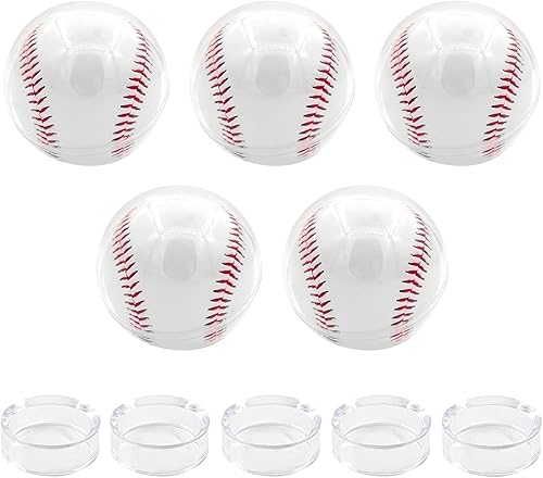 Estuche de exhibición de béisbol, 10 unidades, soporte de béisbol de acrílico, transparente, caja de almacenamiento de recuerdos para autógrafos,