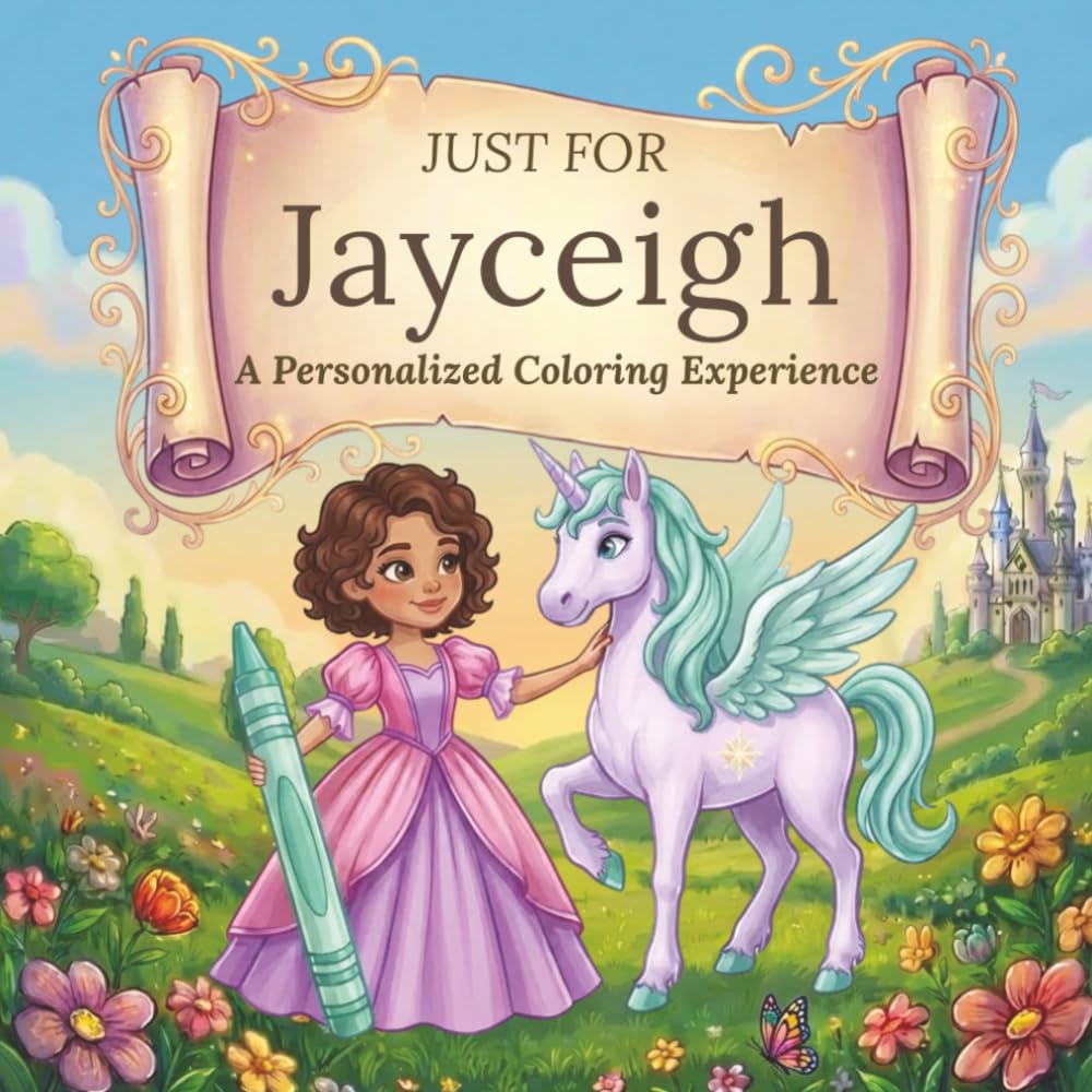 Just for Jayceigh: A Personalized Coloring Experience: 50 total coloring pages | 28 coloring pages featuring Jayceigh’s name | 22 coloring pages themed for girls (Personalized Coloring Book Series)