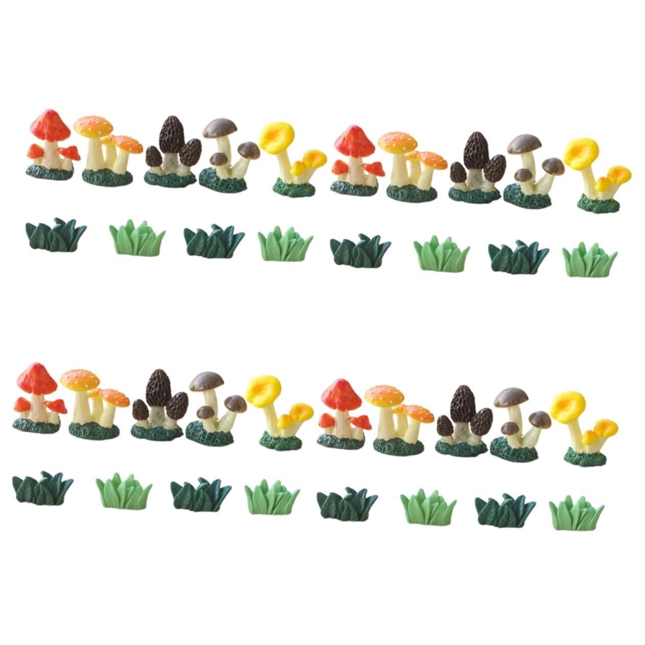 Ornements miniatures de résine étanches pour compositions herbe