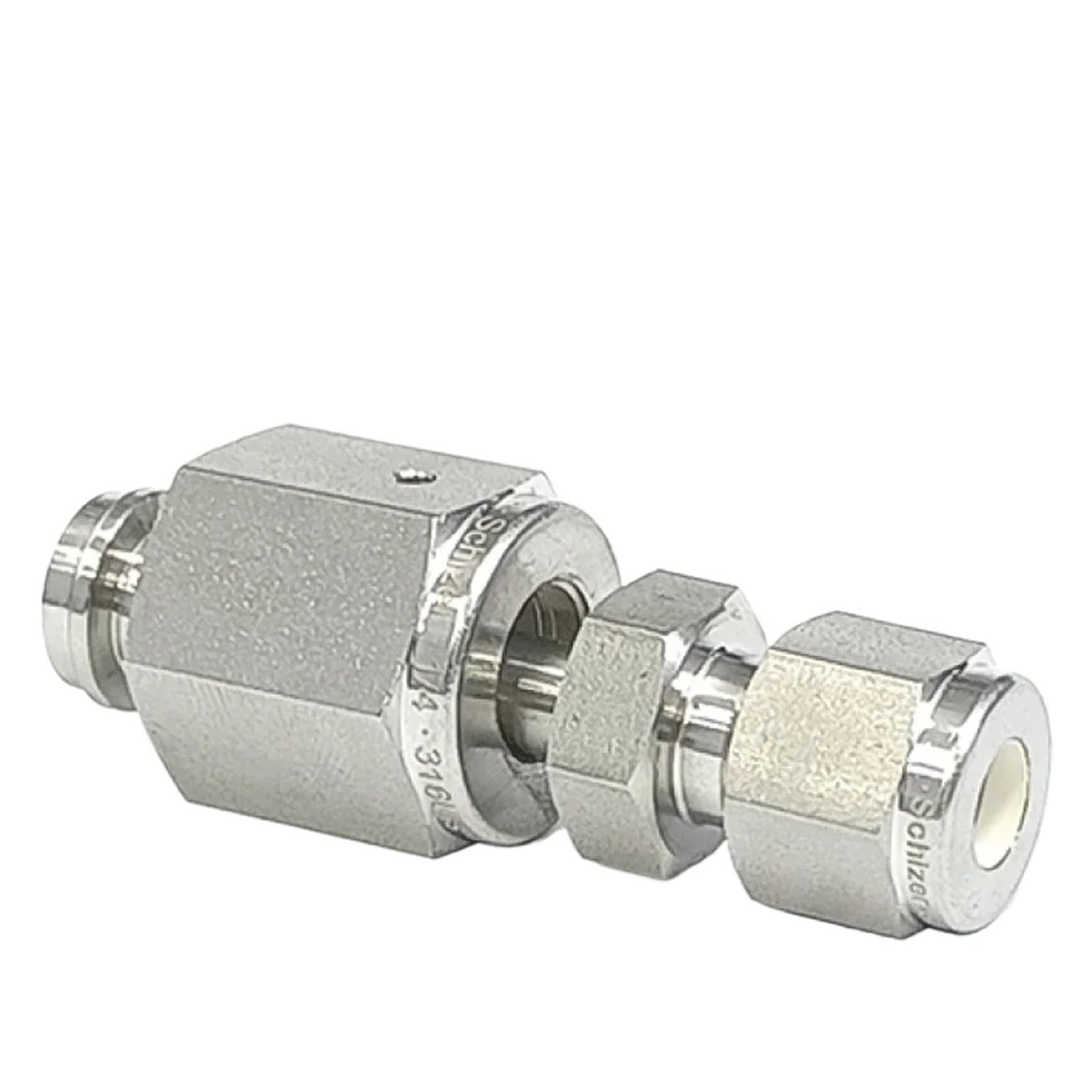 1/8 "1/4" 1/2 "VCR hembra a 6 8mm 1/8" 1/4 "1/2" tubo de compresión de doble virola SUS 316L acoplador de montaje de tubería de acero inoxidable(1l2 Inch VCR x 1l2 I)