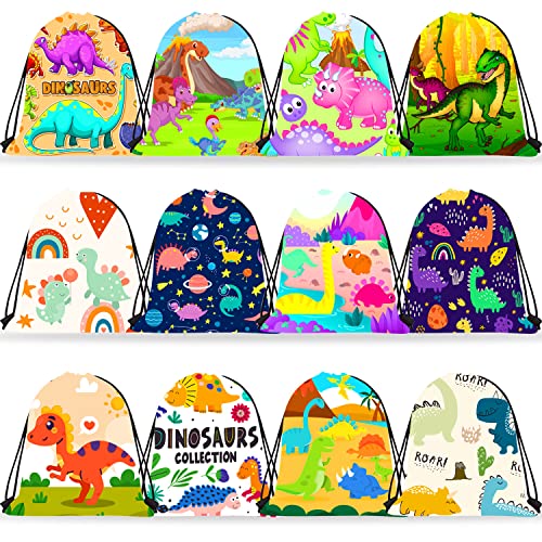 RLGPBON 12Stk Einhorn Partytüten Einhorn Turnbeutel Kordelzug Rucksack Einhorn Mitgebsel Geschenktüten Geschenktasche Partyzubehör für Kinder Geburtstagsparty Süßigkeiten Cover