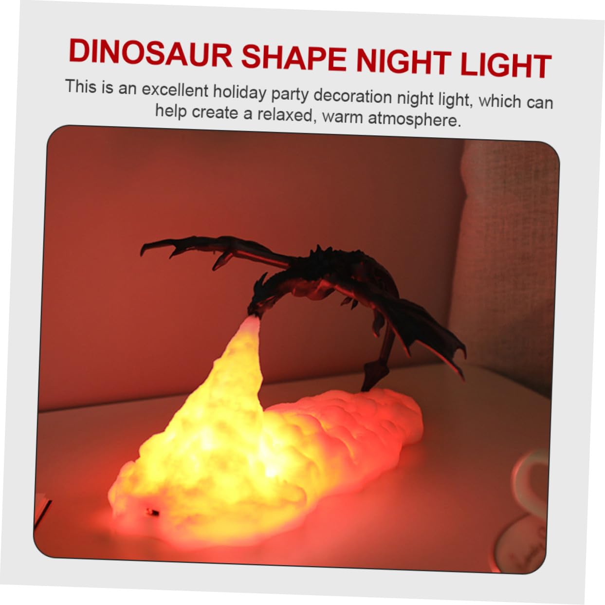 Mipcase Lámpara 3d de Dinosaurio Luz LED Recargable Función Táctil y Diseño Decorativo para Fiesta Infantil y Habitación de Niños