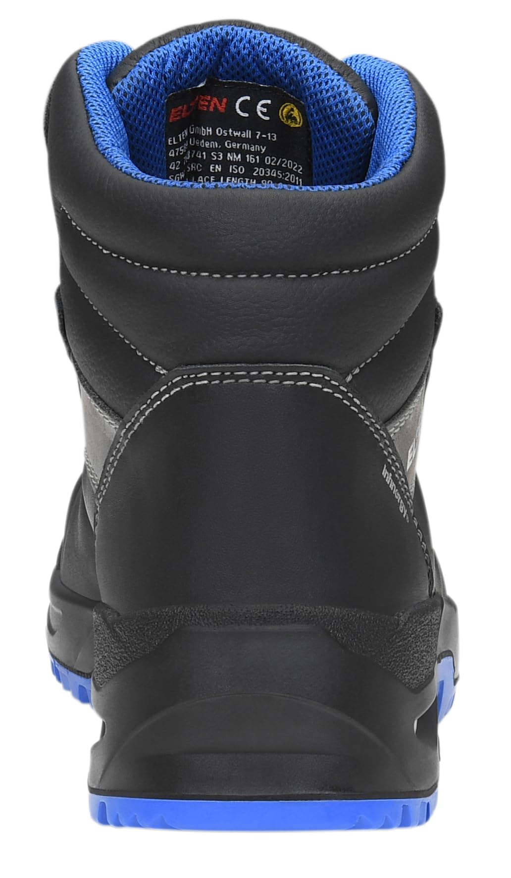 ELTEN Buty ochronne STEFANO XXSG BOA czarno-niebieskie Mid ESD S3 WELLMAXX