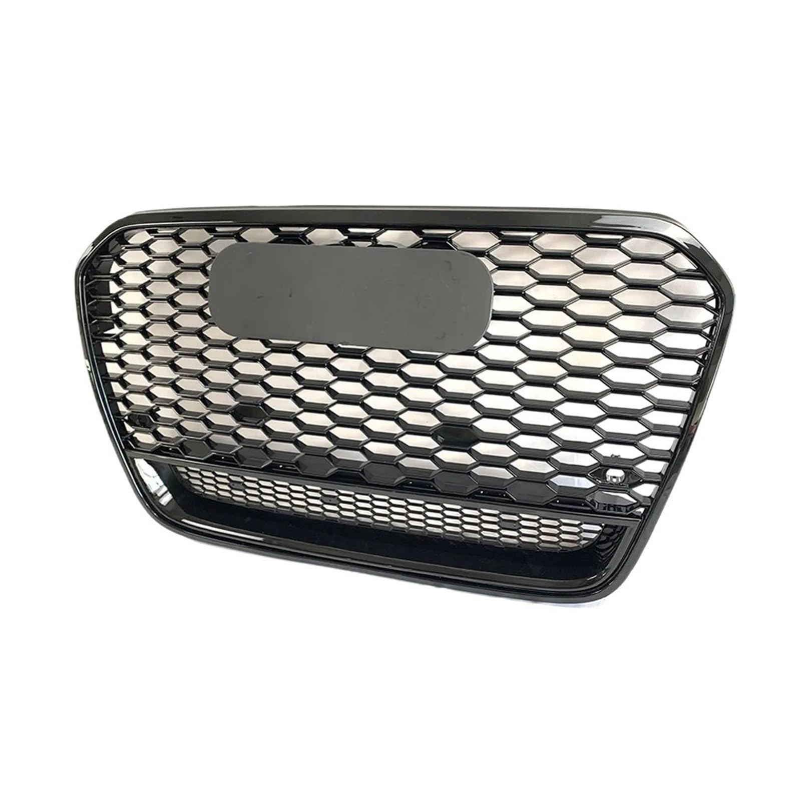 Osłona chłodnicy pasuje do zderzaka przedniego RS Style, osłona zderzaka pasuje do Audi A6 S6 C7 2012-2015, błyszcząca kratka pasuje do Quattro(All Glossy Black)