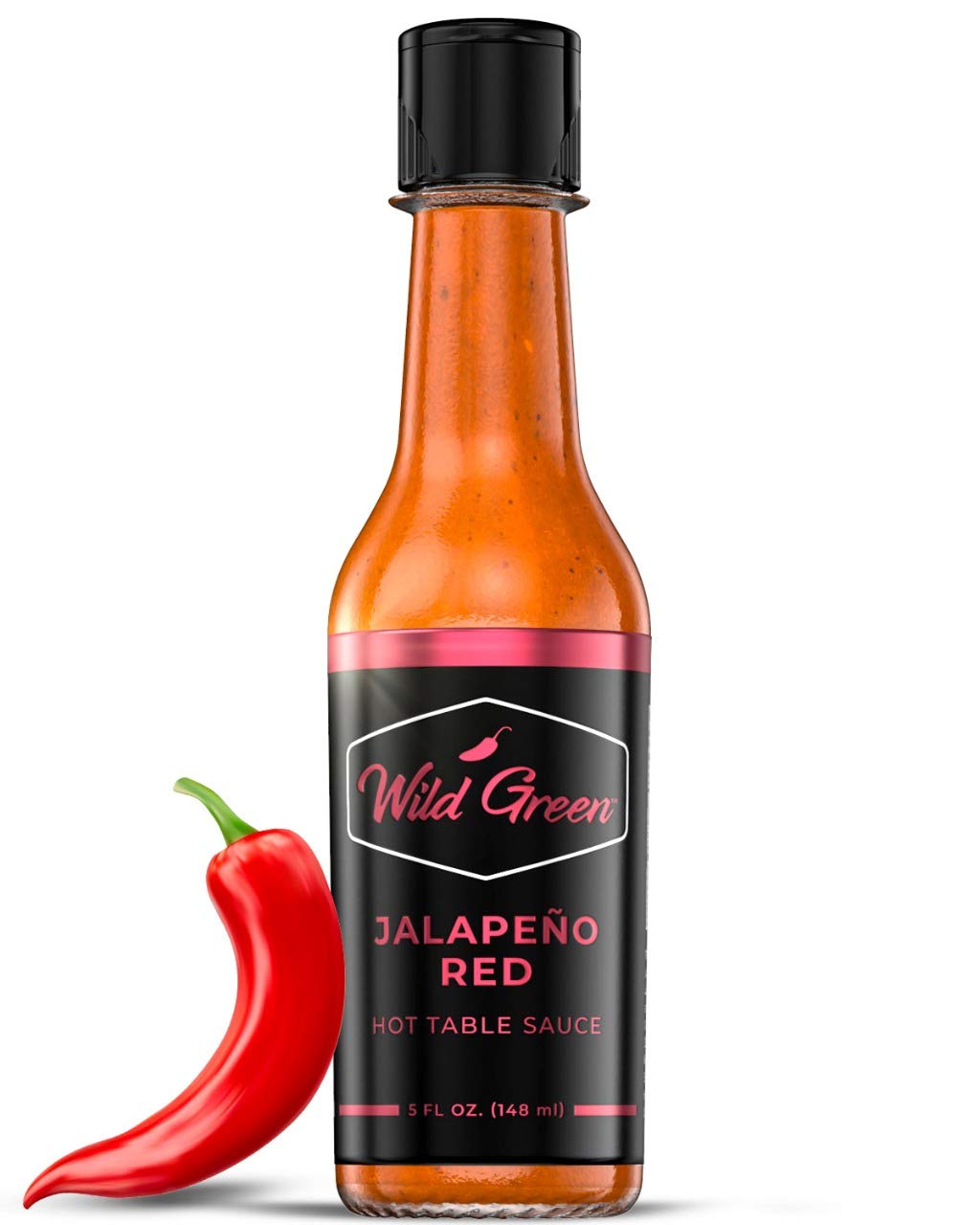 Buy Wild Green’s Red Hot Sauce All Natural, Sugar Free, Low Sodium