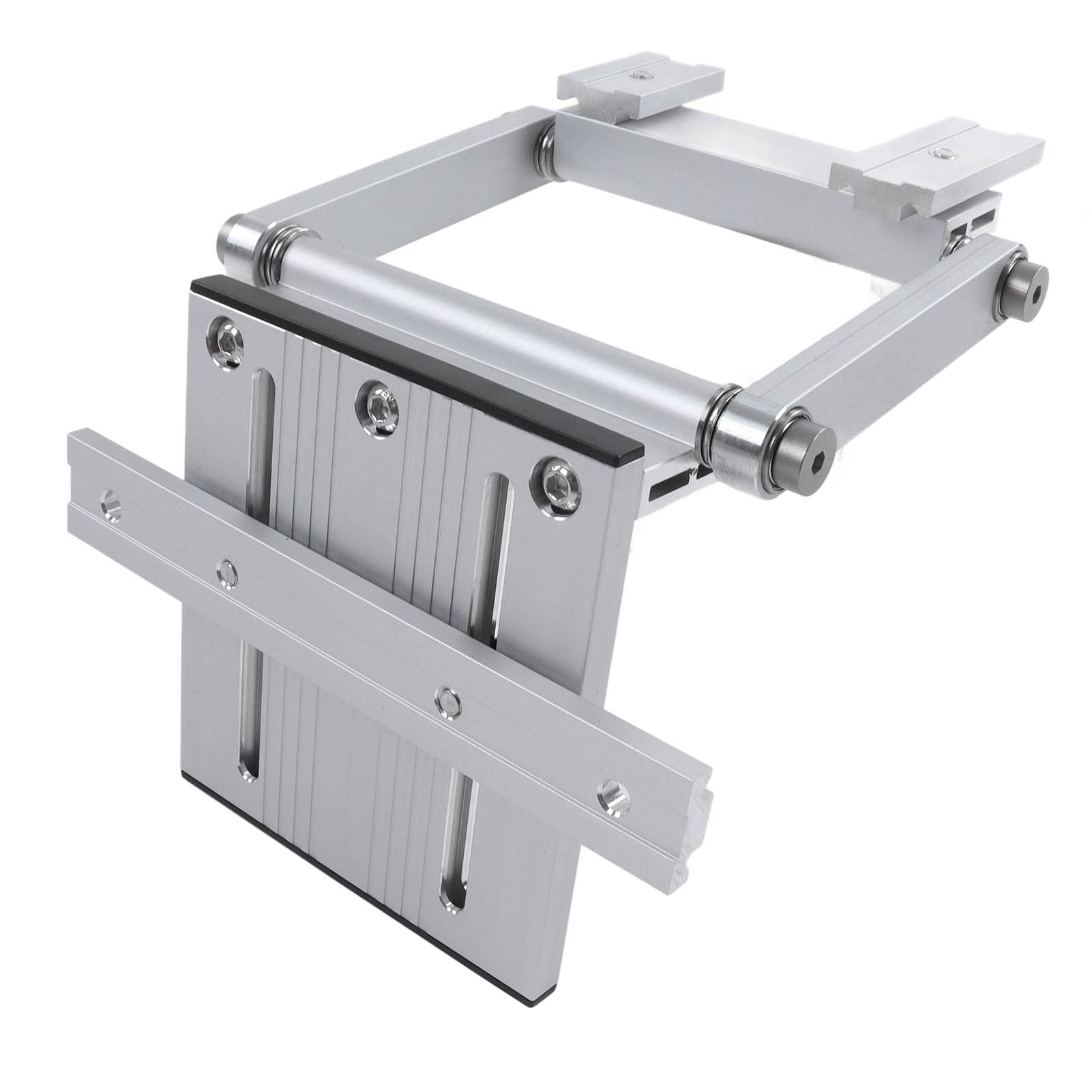 Riel de Guía de Elevación de Sierra Circular, Ajuste de Altura Sistema de Elevación de Riel de Guía de Aleación de Aluminio Accesorios de Carpintería para Corte de Paneles de Carpintería