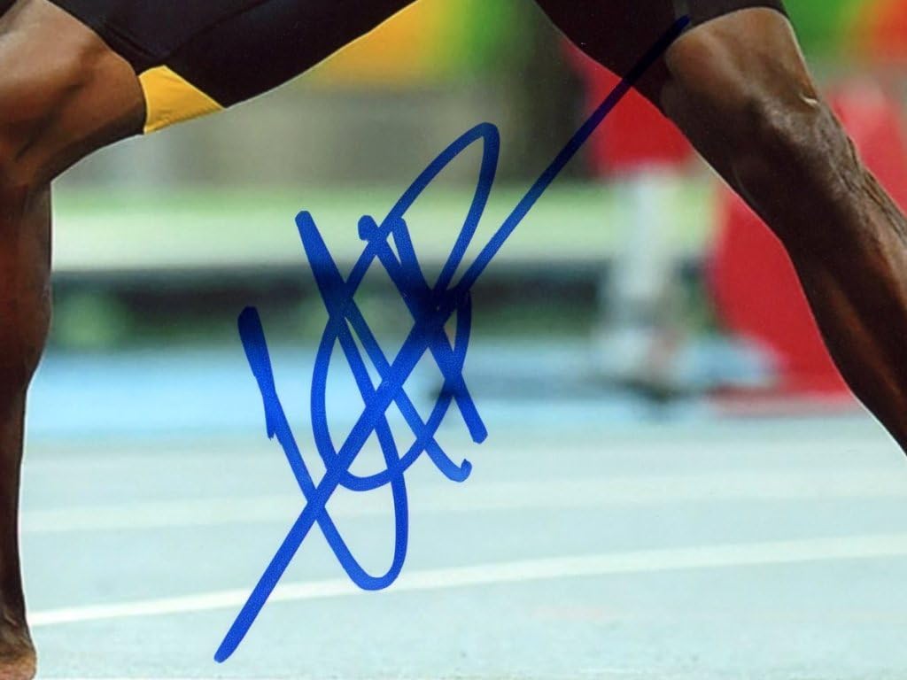 Amazon.co.jp: ウサイン・ボルト 直筆 サイン 入り 8×10 ポスター 