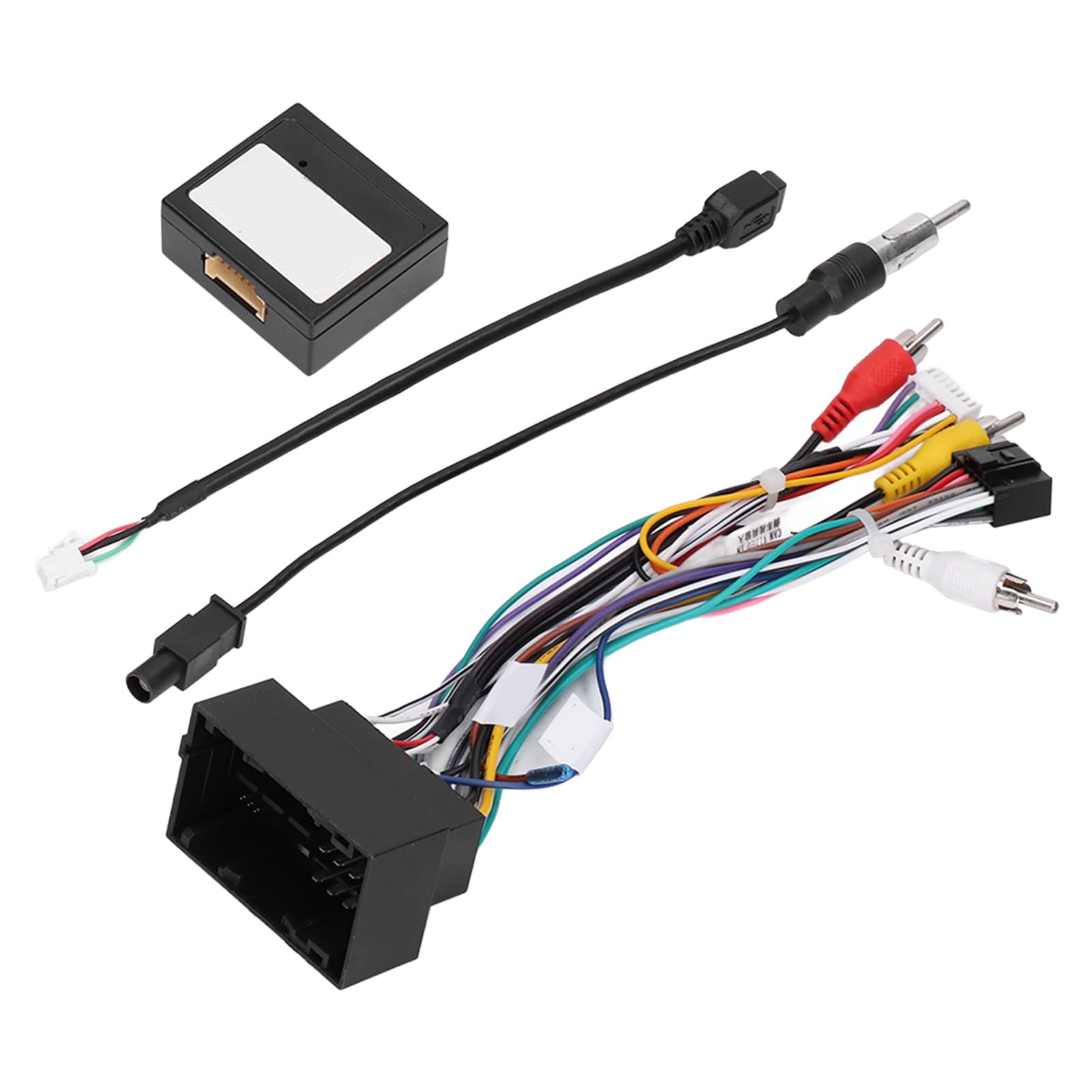 Dioche Adattatore Radio Cavo USB per Cablaggio Autoradio da 16 Pin con Kit Scatola Canbus di Ricambio per 2014‑2020, 2015-2017, 2019