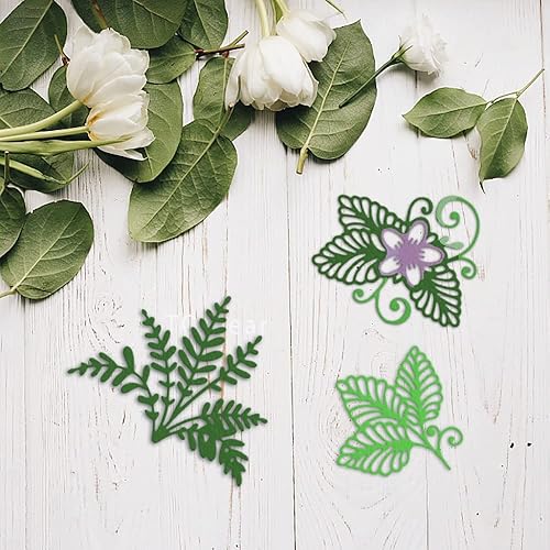 Miniatura 5 de Troqueles de hojas para hacer tarjetas, troqueles de corte de hojas de plantas para álbumes de recortes en papel de liquidación, manualidades,