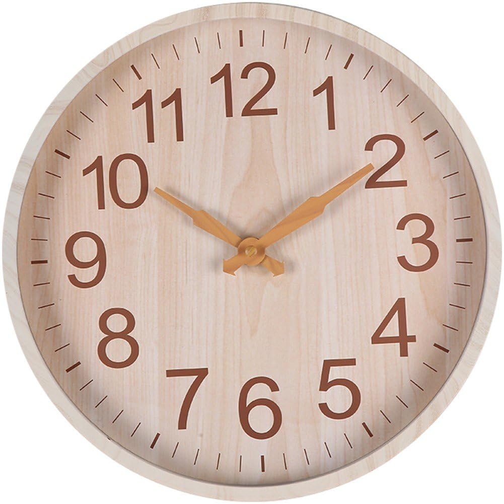Horloge murale silencieuse moderne pour maison et bureau décoration ronde