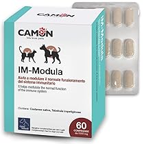 CAMON | Im-Modula, Alimento Complementare per Cani e Gatti, 60 Compresse da 1000mg, Supporto Sistema Immunitario