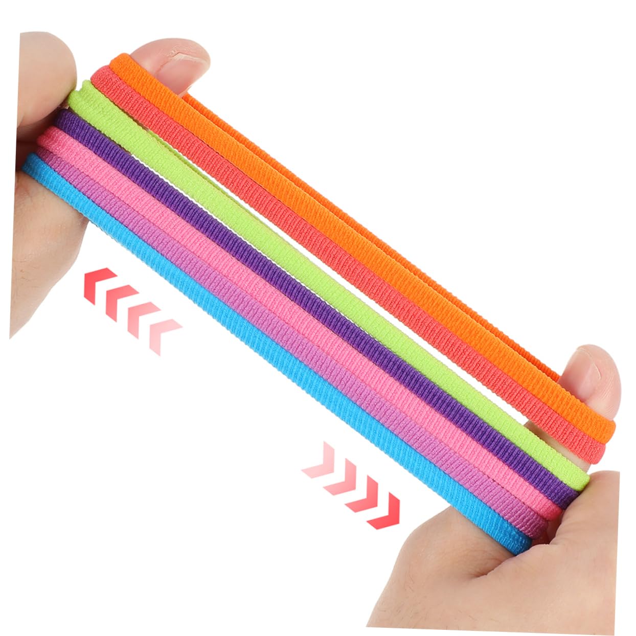 Tofficu 4 Set Corda Elastica Intrecciata Telaio Per Perline Elastici Per Telaio Per Tessitura Loop Staffa a Doppio Uso Incombe Ciclo Continuo Infila Tessitura Elastici Poliestere