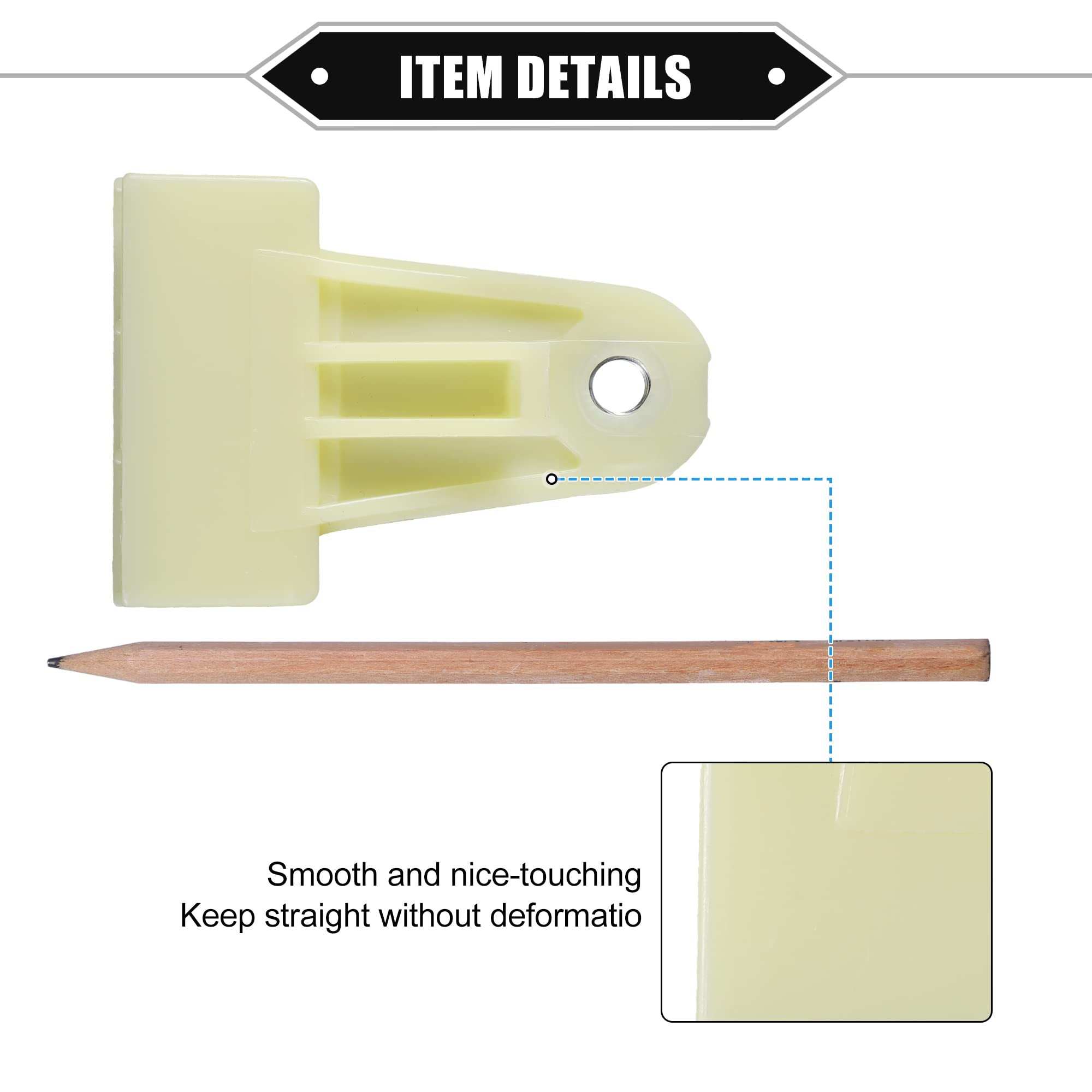 2 Clip Fermavetro Per Auto - Bianco 47x39x12mm Universali Per Canale Vetro - Foto 7