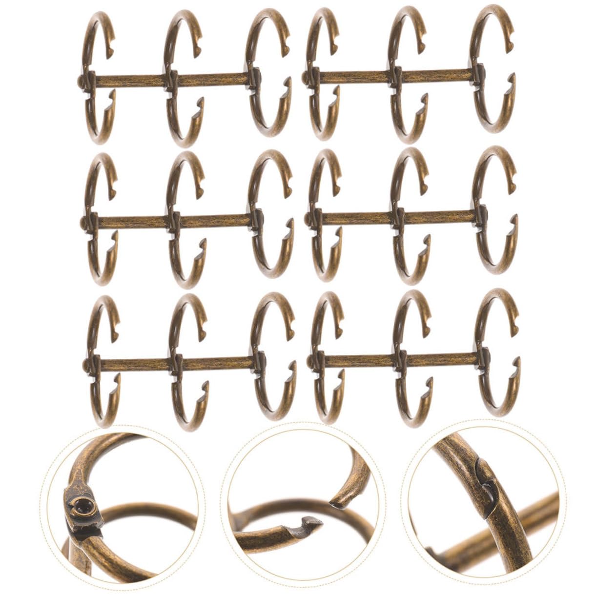NUOBESTY 5 Set Di Raccoglitori A Fogli Mobili Con Clip in Metallo Per Ufficio Scuola Forniture Per Raccoglitori 10 Pezzi * 5