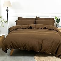 Vista 42 de S VICTORY SYMBOL - Juego de funda de edredón de lino 100% orgánico, juego de ropa de cama de lino francés lavado a piedra, funda de edredón