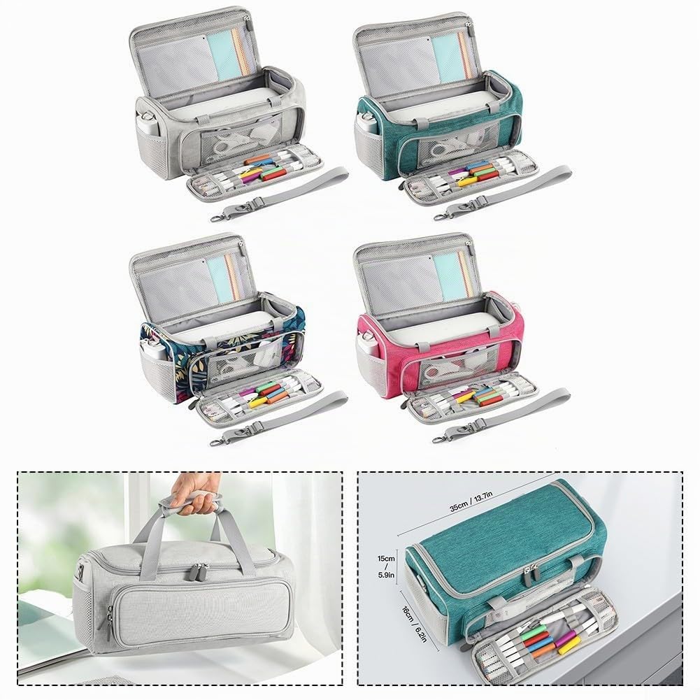 Étui de transport étanche élégant pour machines de découpe Cricut Joy Xtra, avec bretelles compatibles avec les accessoires Cricut Joy Xtra, Voir image, Gray