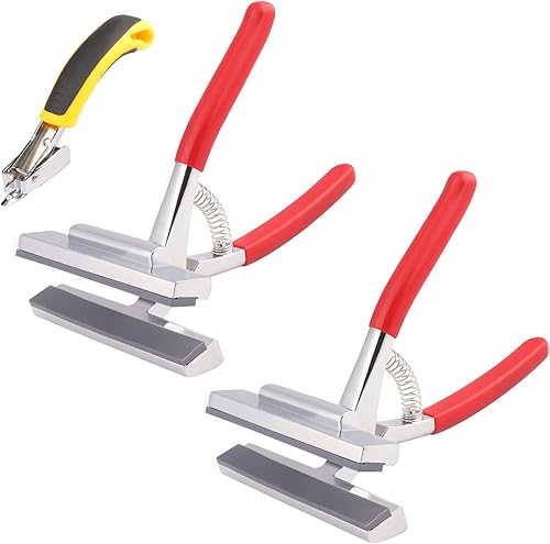 Paquete de 2 camillas de lona con un removedor de grapas, alicates de lona para estirar lona y apretar el cuero en sofás, instalar carteles y otras