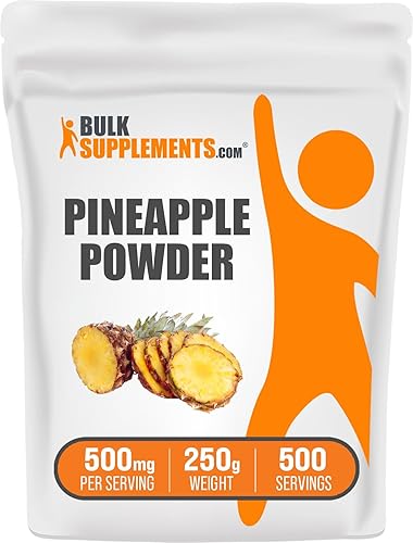 BULKSUPPLEMENTS.COM Polvo de piña - Polvo de fruta de piña, polvo secado al aire, polvo de fruta para saborizar y licuados - Sin azúcar y sin