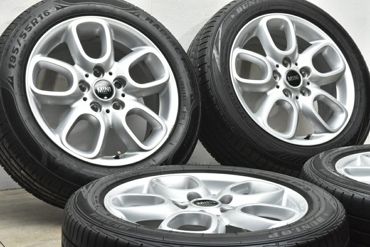 Amazon | 中古 タイヤホイール 4本セット 16インチ 6.5J +54 195/55R16 