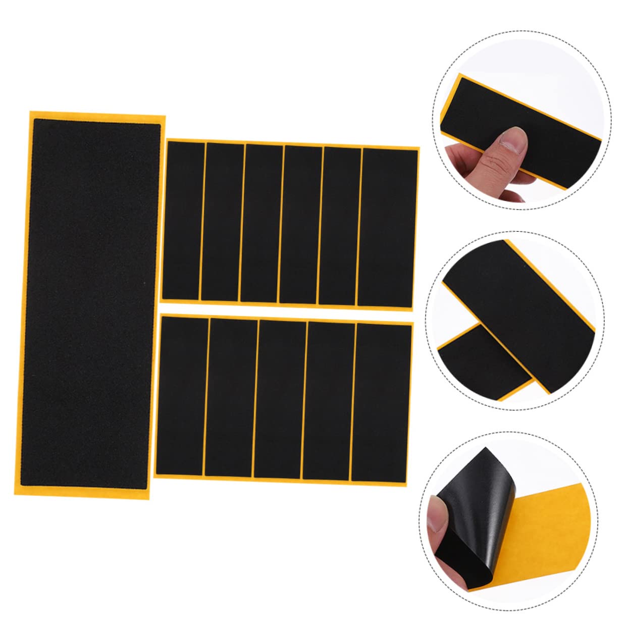 PHENOFICE Grip Tape 12pcs Foam Grip Tape for Skateboard Stickers Anti-Slip Stickers for Finger Skateboard