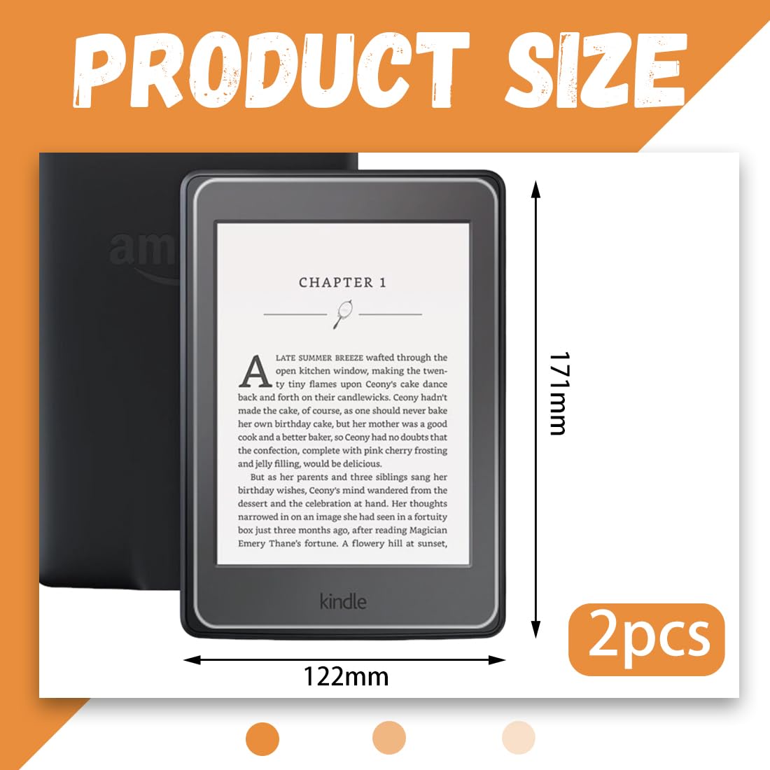 Kindle Paperwhite Pellicola Protettiva 2 Pezzi 7 Pollici Antiriflesso 12A Generazione 2024
