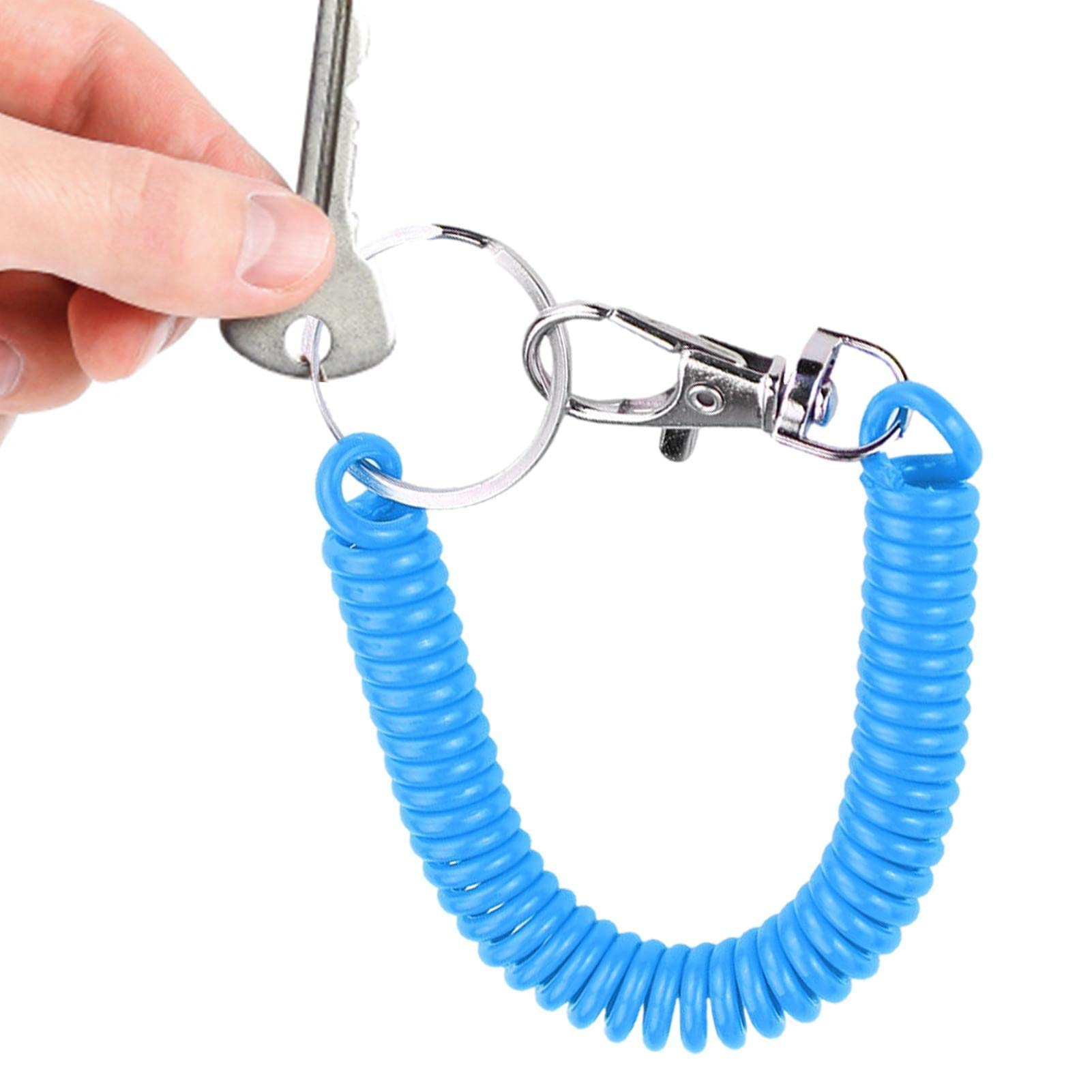 Richolyn Portachiavi A Bobina Retrattile - Portachiavi Elastico Con Cordino, Ideale Per Chiavi Auto E Casa - Foto 8