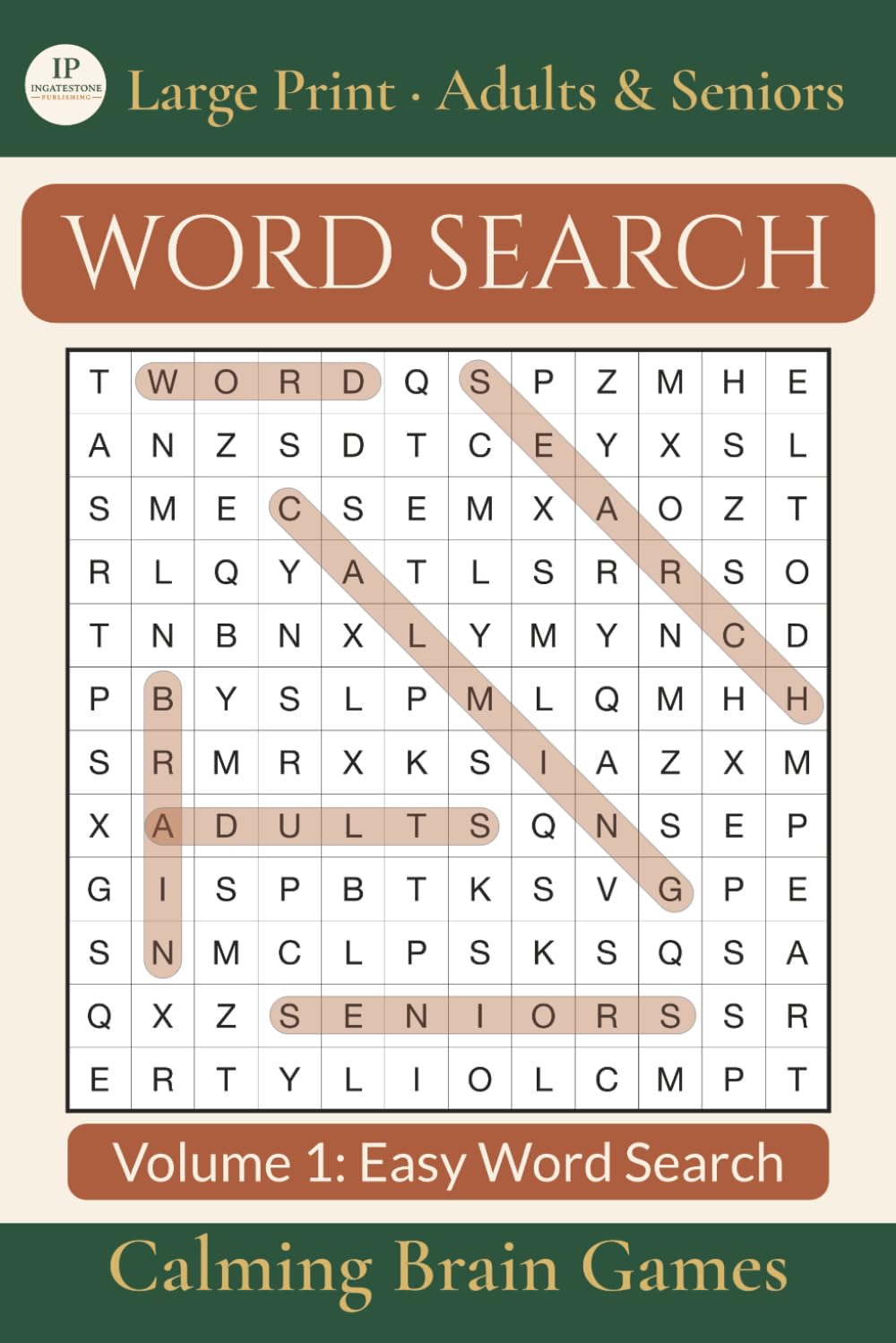 Word Search Puzzle Book for Adults: Easy Word Search | Large Print for Adults & Seniors | Solutions Included (Brain Puzzle Series - Word Search)