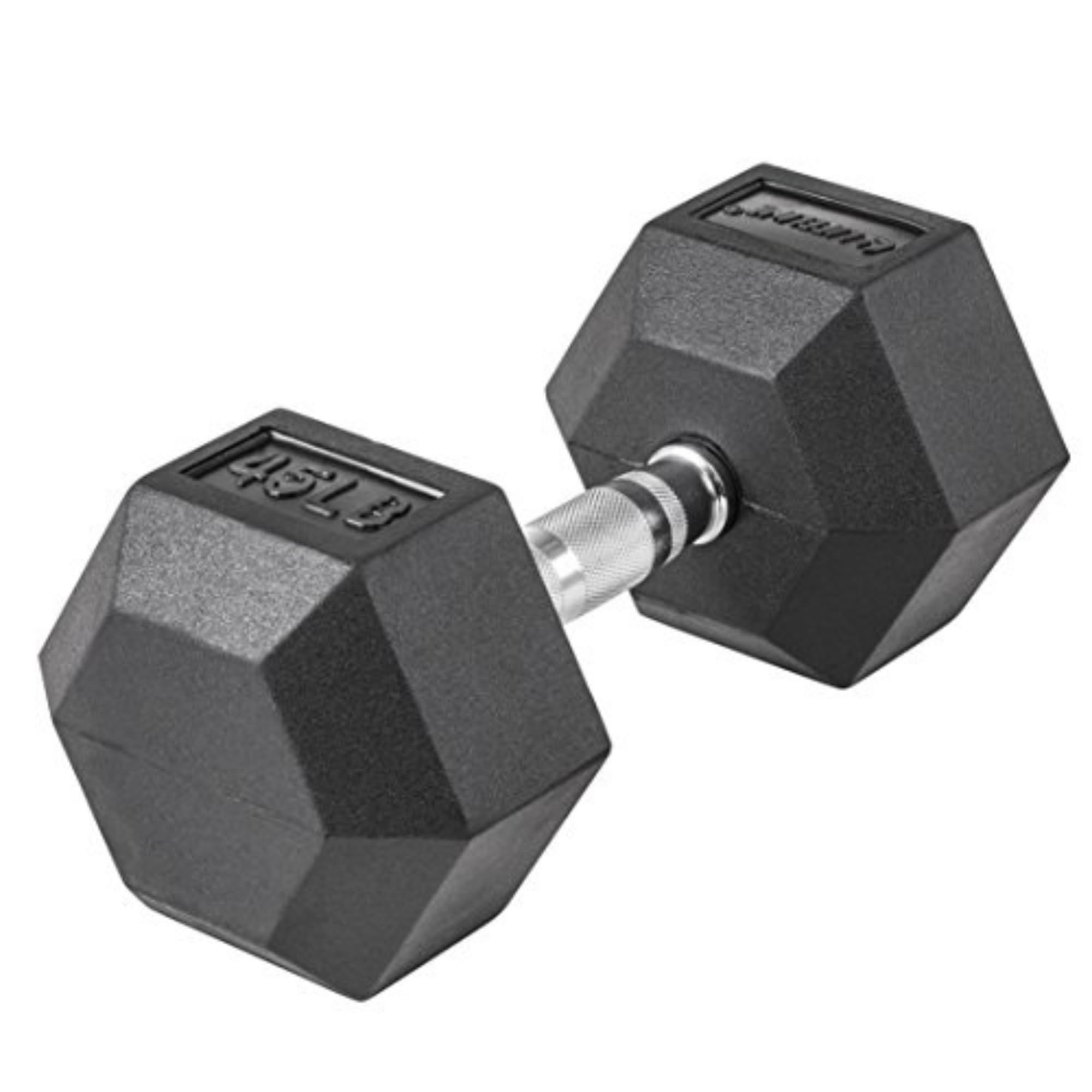 Lifeline Fitness Hex Dumbbells, Rubber Wrapped Hex Dumbbells, Premium Quality, Ergonomic Knurled Handle, Dumb Bells for Exercise, Home Gym Exercise Weights
