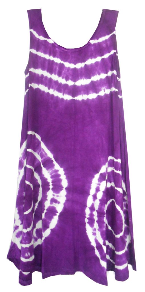 India Boutique Tie Dye Knit Tie Dye Dress PurpleWhite O/S