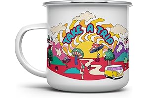 Hippie Psychedelic Camping Coffee Mug