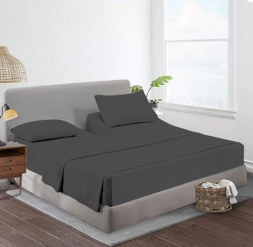 Miniatura 1 de Sábanas Flex Top Cal King para sábanas de números de sueño de 32 pulgadas con división superior, 100 % algodón egipcio, sábanas ajustables de 800