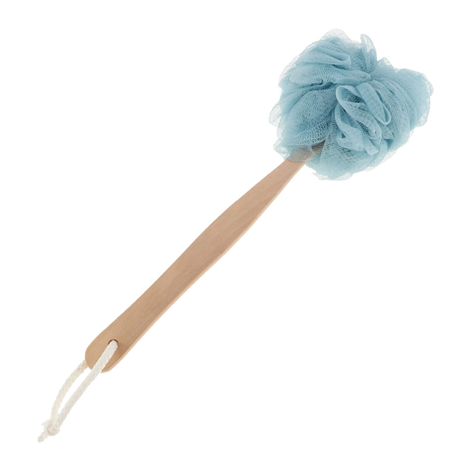 Szczotka do pleców Szczotki do kąpieli - Domowa szczotka do kąpieli Masaż Prysznic Długa rączka Wisząca miękka siatka Puff Powrót Szczotka do złuszczania Sięgnij stóp Narzędzie Duża piłka do kąpieli
