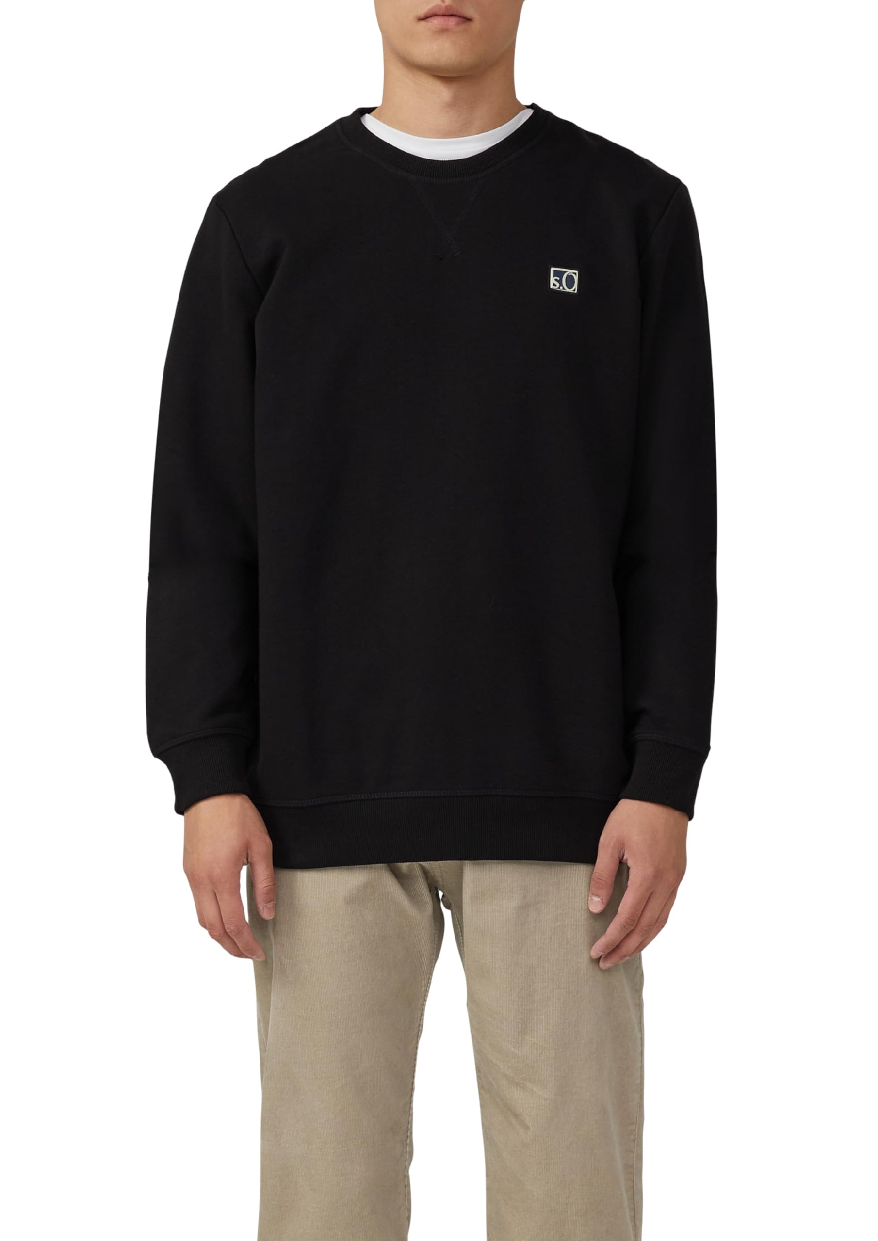 s.Oliver Sweatshirt aus Baumwollmix mit Crew Neck