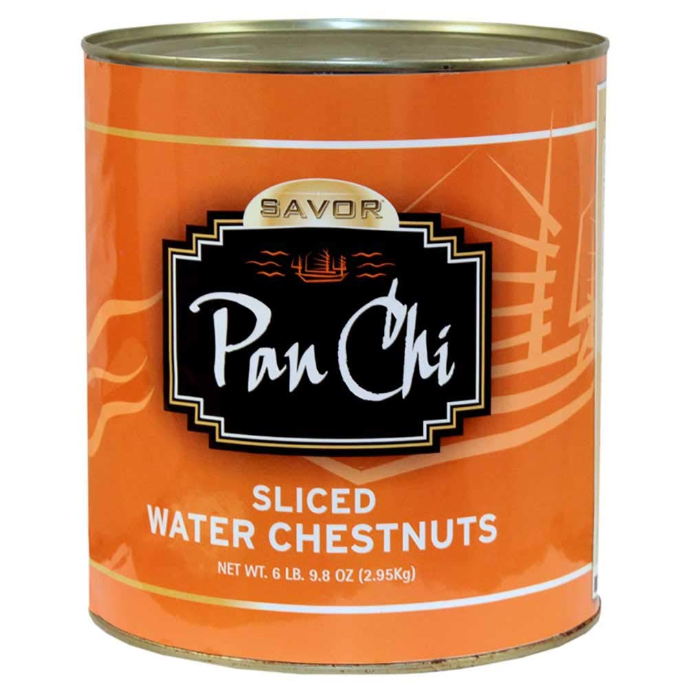 Pan Chi Sliced Water Chestnut, 10 Can -- 6 per case.