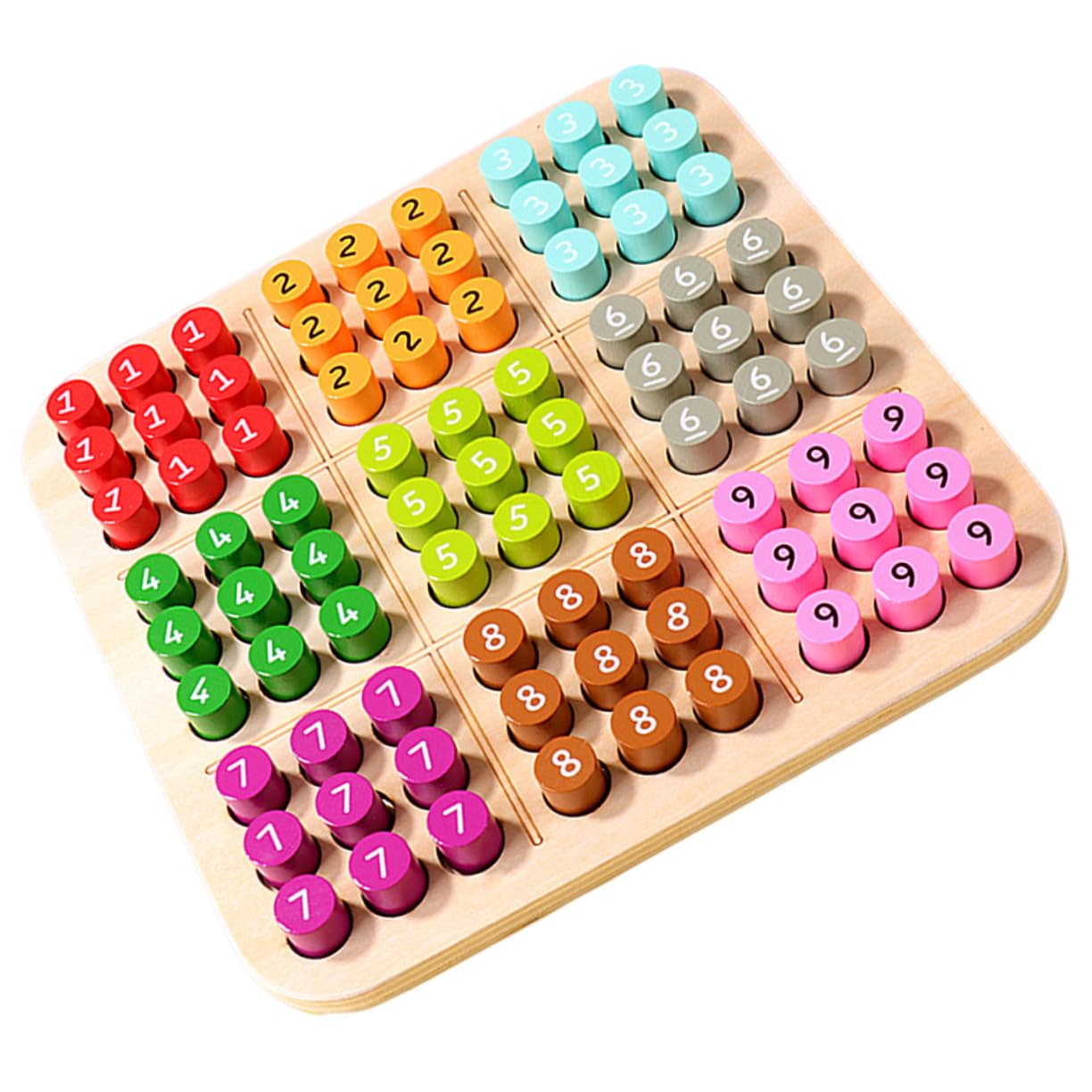 Milisten Juego de Sudoku Educativo para Niños y Niñas, Material Sintético, Desarrolla Habilidades Lógicas, Adecuado para Familias y Grupos, Set de 1 Unidad