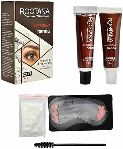 Rootana Professional Henna Eyelash & Eyebrow Dye Coffee