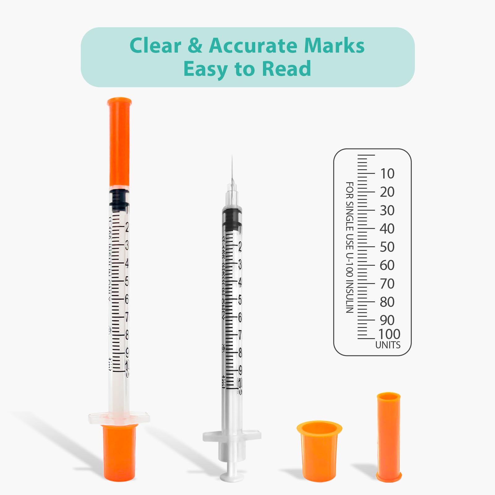 Lab Syringes - 30 Pack 1ml U-100 -7 Lab Syringes - 30 Pack 1ml U-100 -7