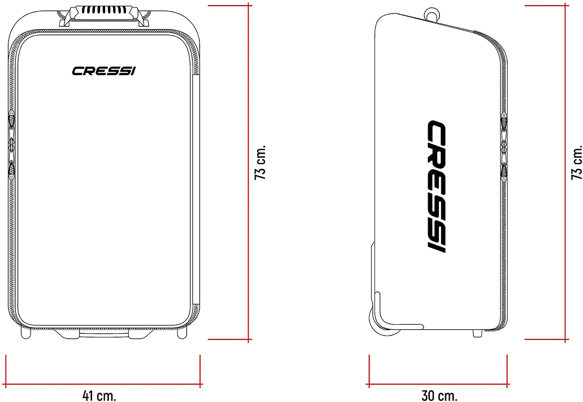 Cressi Moby Light Hydro Trolley Bag