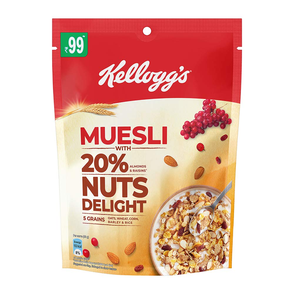 Kellogg's Muesli Nuts Delight, 160g Amazon.in Books