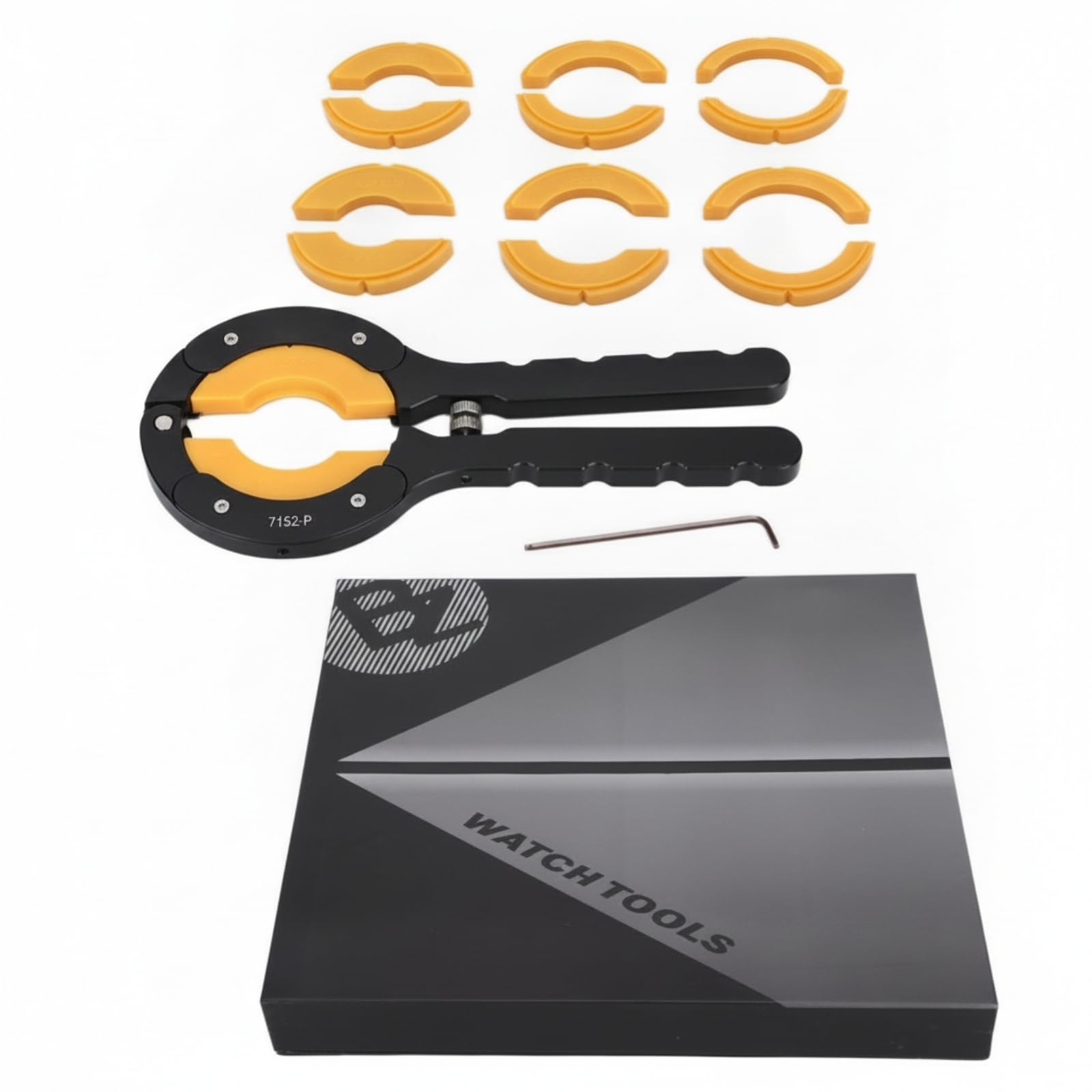 Baoblaze Dispositivo de Reparación de Relojes Herramienta Abridor Extractor Removedor de Bisel con Cabezal Ajustable Inserciones Intercambiables y Tornillo